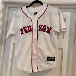 Boston Red Sox David Ortiz jersey size 10/12 boys. White with red trim used